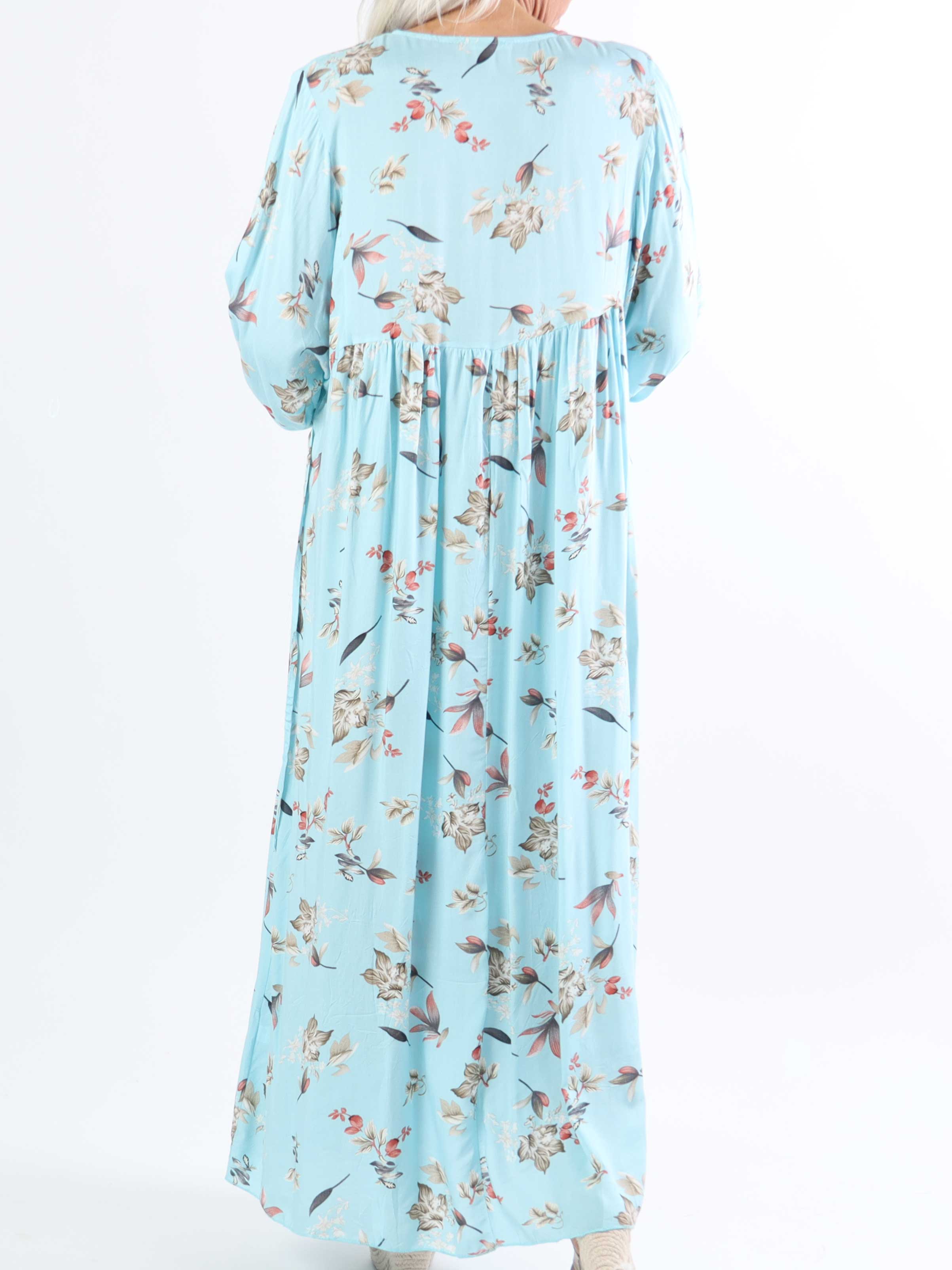 Michelle - Sød plussize blomstret kjole